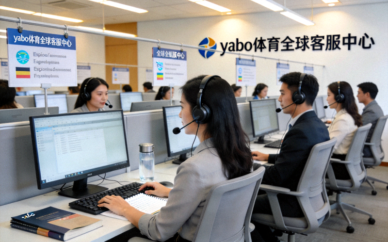 yabo体育全球客服中心内部工作环境，客服人员正在为全球用户提供专业咨询服务