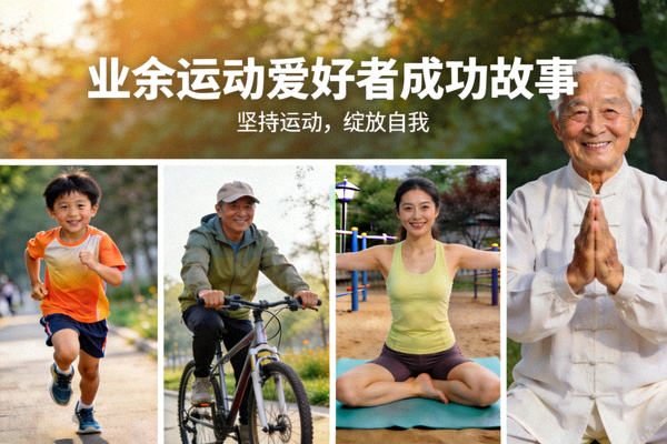 业余运动爱好者成功故事分享，不同年龄的人在运动