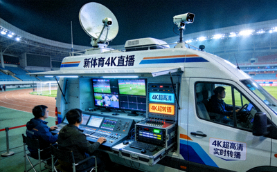 新体育4K直播技术设备与转播车现场